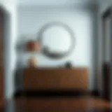 Elegant hallway console showcasing modern design