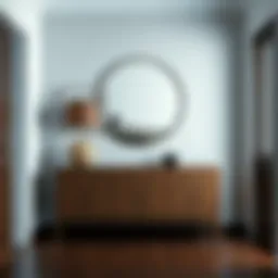 Elegant hallway console showcasing modern design