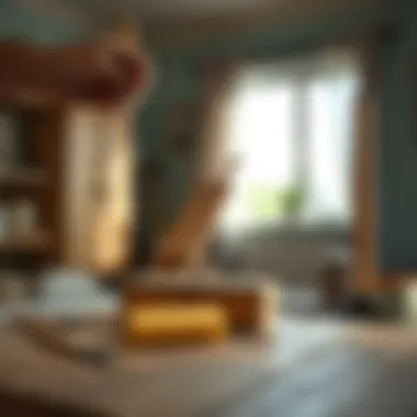 Demonstrating application techniques with brushes and rollers