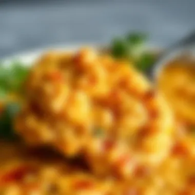 A close-up of the cooked menemen demonstrating its texture