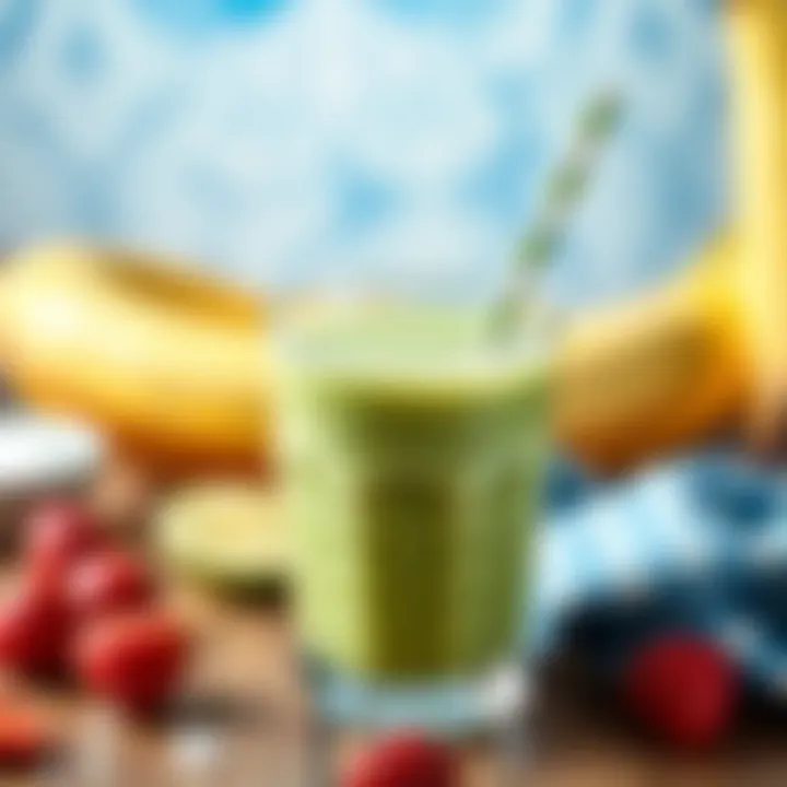 A vibrant smoothie featuring aloe vera as a key ingredient