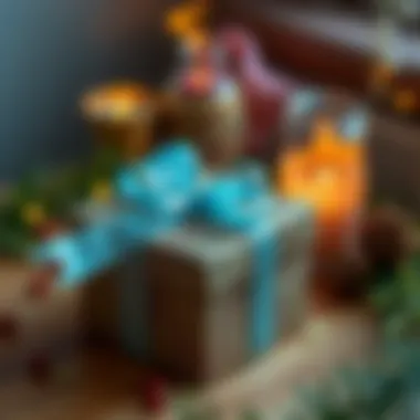 A beautifully wrapped gift box with a personal touch