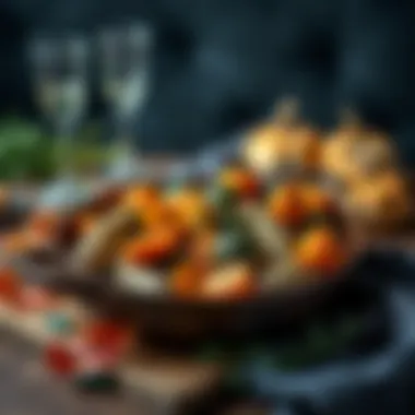 Delicious dish prepared with autumn vegetables