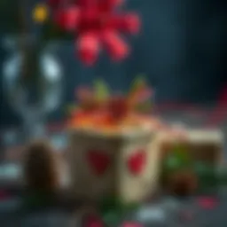 crafted gift box adorned with heartfelt decorations