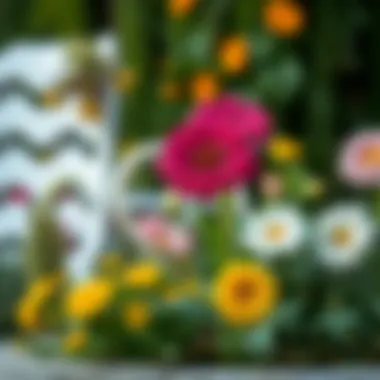 A beautifully arranged garden showcasing aesthetic appeal