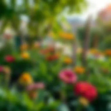 Illustration of a flourishing ecosystem supported by flowers