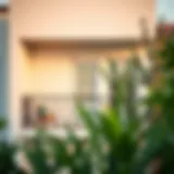 A beautifully designed closed balcony enhancing the home's aesthetic