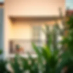 A beautifully designed closed balcony enhancing the home's aesthetic