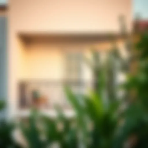 A beautifully designed closed balcony enhancing the home's aesthetic