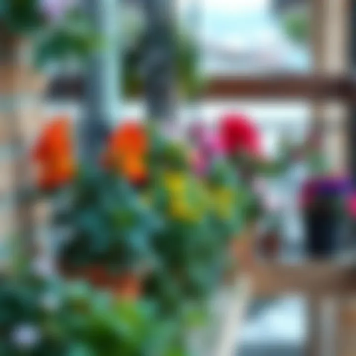 Diverse Selection of Balcony Flowering Plants A variety of flowering plants for balconies