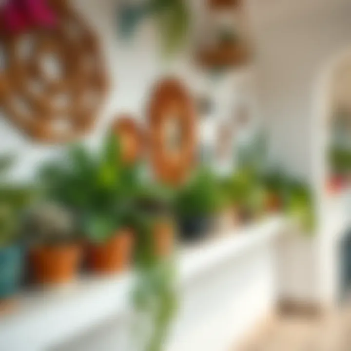 Creative wall art for outdoor spaces