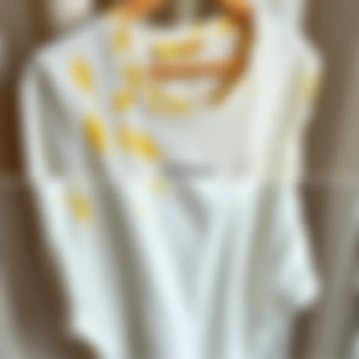 Before and after comparison of white clothing restoration