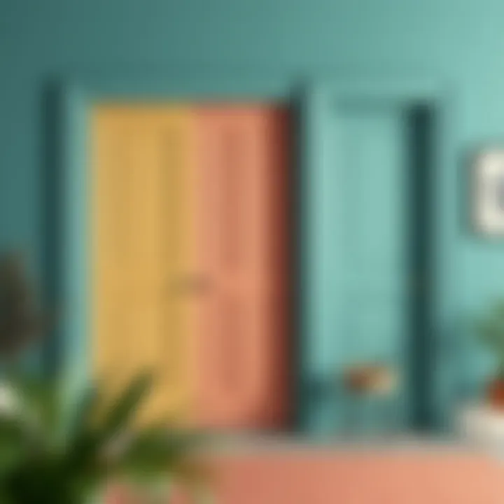 Color palette showcasing various paint options for panel doors