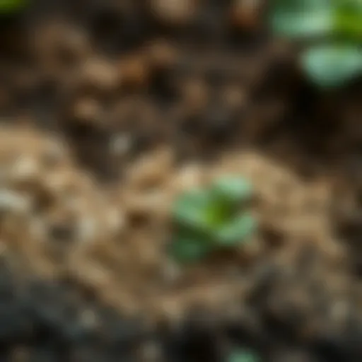 Different types of soil showcasing texture and color variations