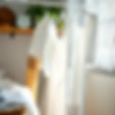 Freshly laundered and brightened white clothes