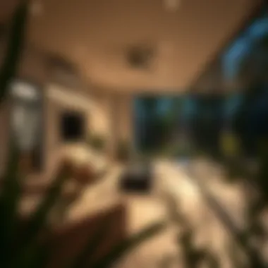 Luxurious outdoor space with seamless glass enclosure providing functionality