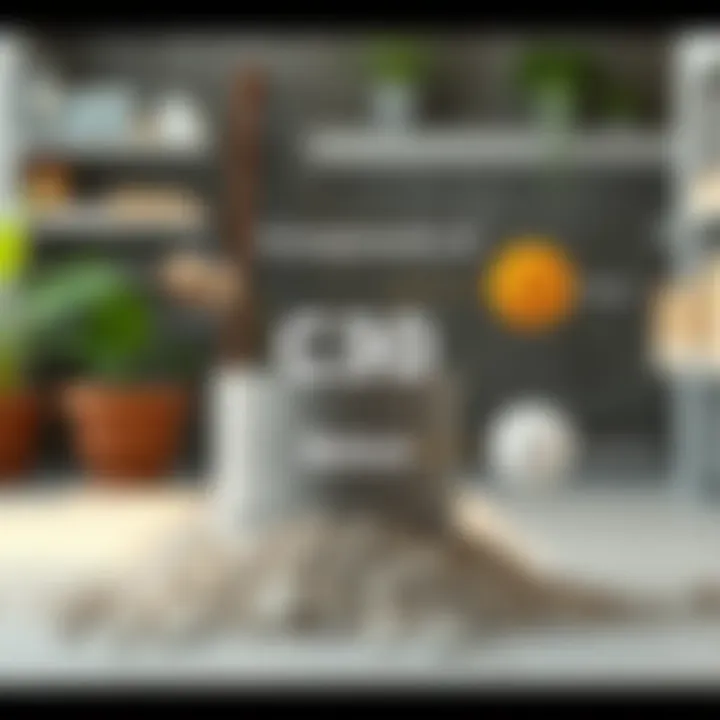 Diagram illustrating the components of C30 concrete mixture