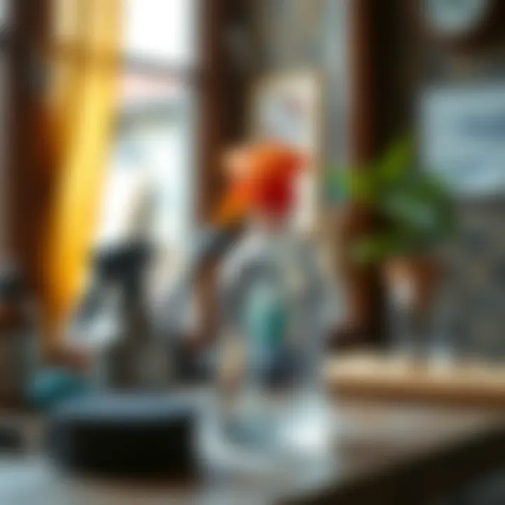 Essential tools for effective glass cleaning.