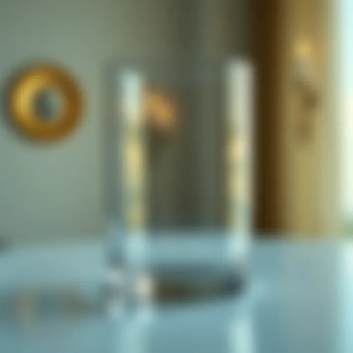 A pristine glass surface reflecting light beautifully.