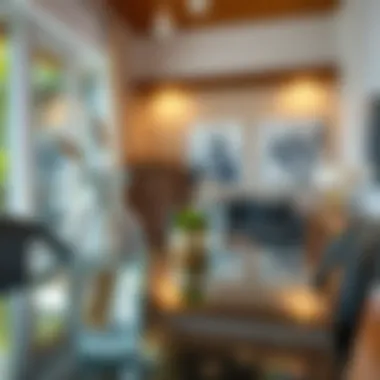 A clean glass surface in a stylish home setting