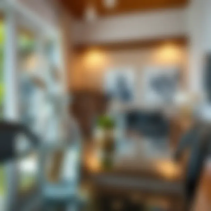 A clean glass surface in a stylish home setting