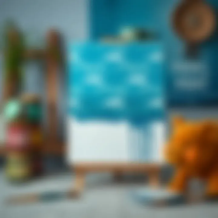 Canvas showing a technique with thinned oil paint