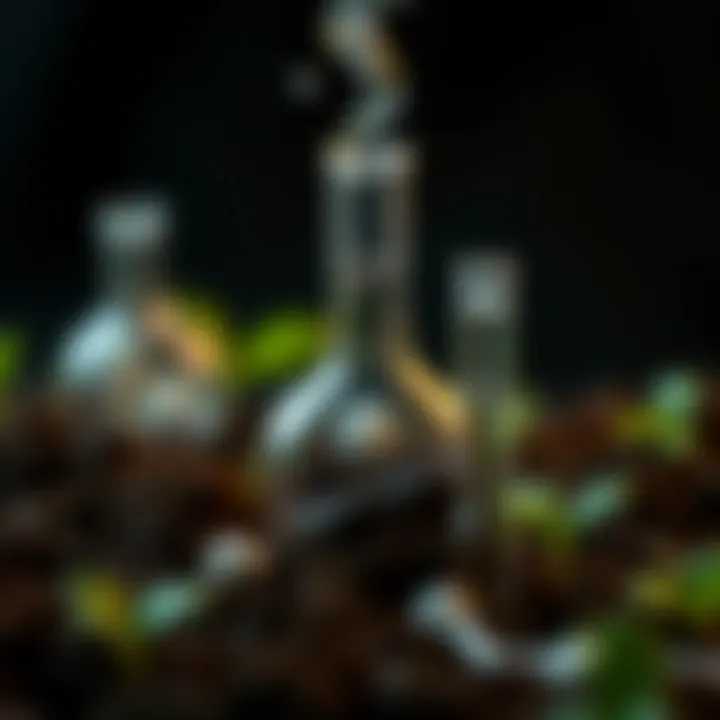 Chemical reactions occurring within soil