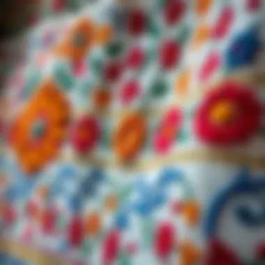 Traditional embroidery representing cultural heritage