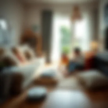 A family enjoying a clean home environment thanks to robot vacuum technology