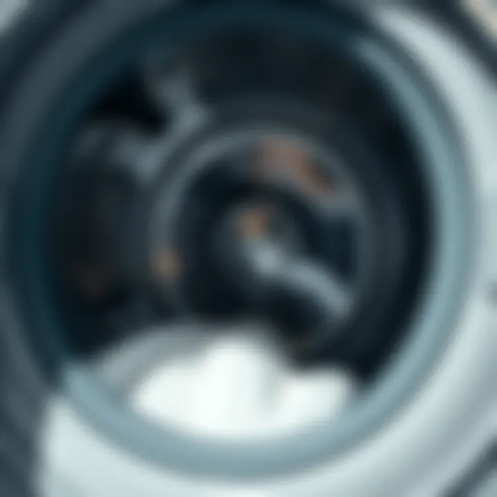 Clean washing machine interior after using baking soda