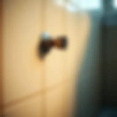 Limescale Buildup on Bathroom Tiles Close-up of bathroom tiles with limescale buildup