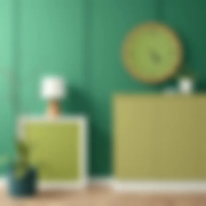 Complementary Color Palettes with Khaki Green Mood board showcasing complementary colors with khaki green