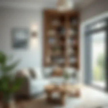 Modern twist on traditional country bookshelf design