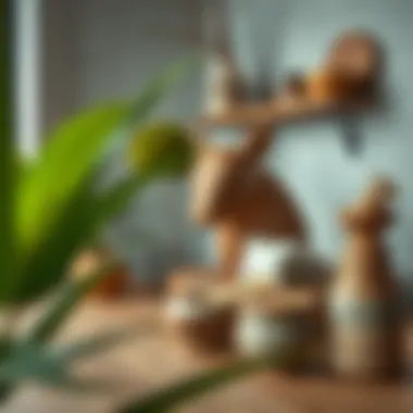 Creative application of wood-look ceramics in home decor