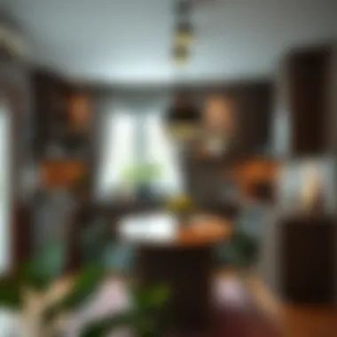 Creative storage solutions in open kitchen