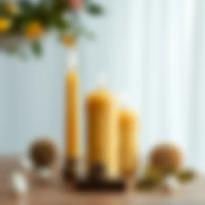 Elegant Beeswax Candles for Home Décor Decorative candles made from beeswax