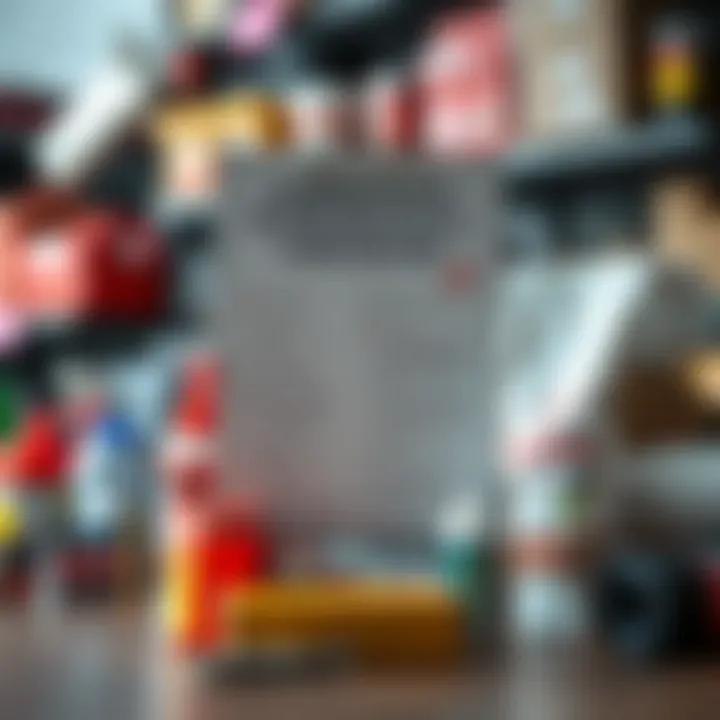 Checklist for emergency supplies