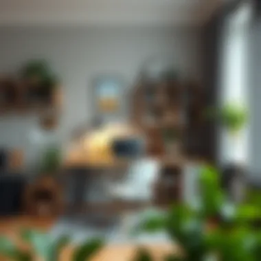 Personalized decor in a study room showcasing individual style and creativity