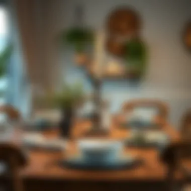 Enhancing Table Aesthetics Decorative elements enhancing dining table aesthetics