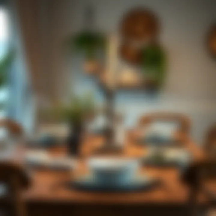 Enhancing Table Aesthetics Decorative elements enhancing dining table aesthetics