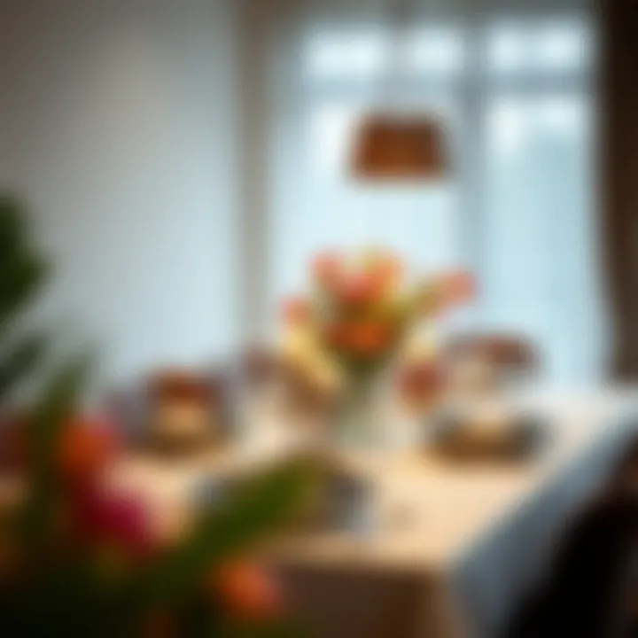 Stylish Dining Setup Elegant dining table set for a stylish dinner