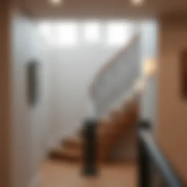 Elegant Staircase Closure Design Elegant staircase closure solution in a duplex home