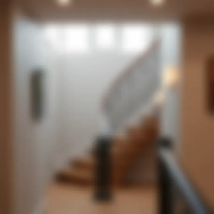 Elegant Staircase Closure Design Elegant staircase closure solution in a duplex home