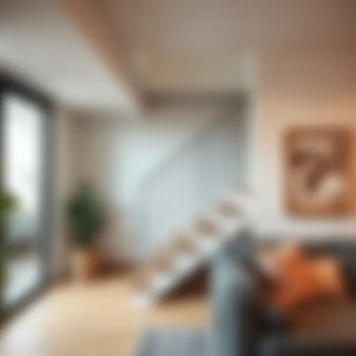 Functional Staircase Closure in Modern Duplex Functional design of a staircase closure in a modern duplex