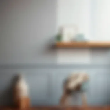 Color palette with complementary shades for wall paint