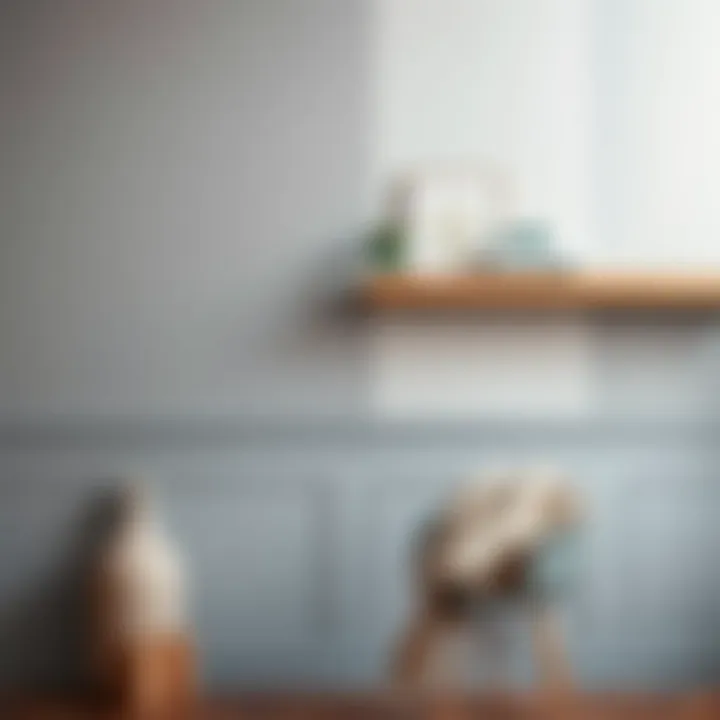 Color palette with complementary shades for wall paint