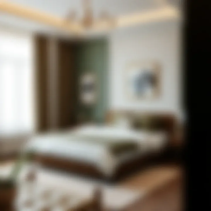 Creating Elegance with Khaki Green in Bedrooms Elegant bedroom design incorporating khaki green tones