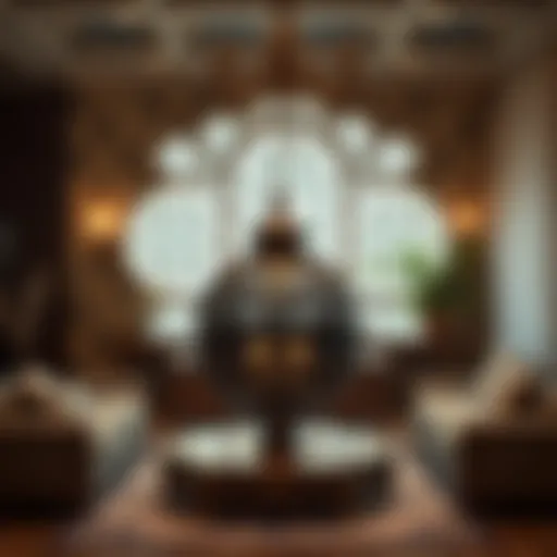 Elegant traditional lif model showcasing intricate patterns