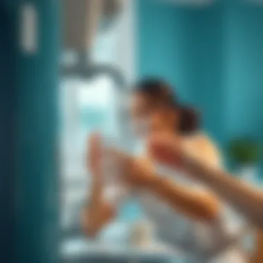 Enjoying clean water from a dispenser