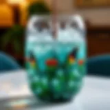 Elegant epoxy resin artwork